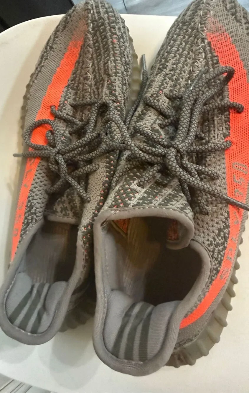 Adidas Men's Yeezy Boost 350 V2 Beluga BB1826 Primeknit Sneaker Gray Size 11